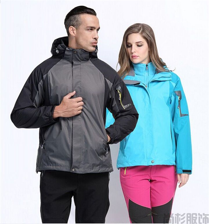 長絨內(nèi)膽沖鋒衣--男士灰色(圖8) 長絨內(nèi)膽沖鋒衣--男士灰色(圖8)